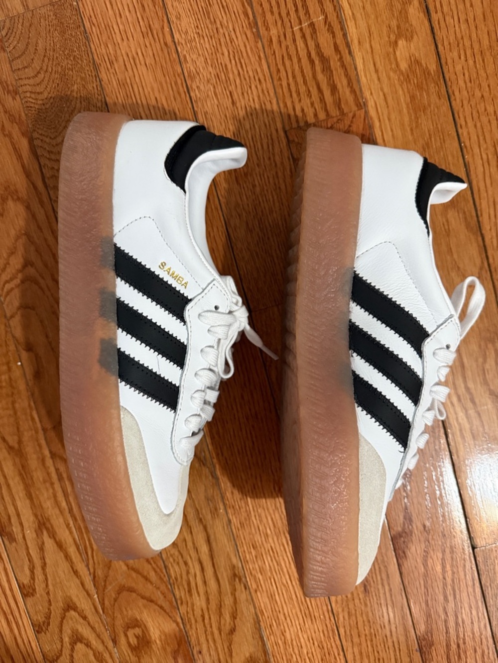 Adidas Samba Retro Sneakers - White, Black, Gum